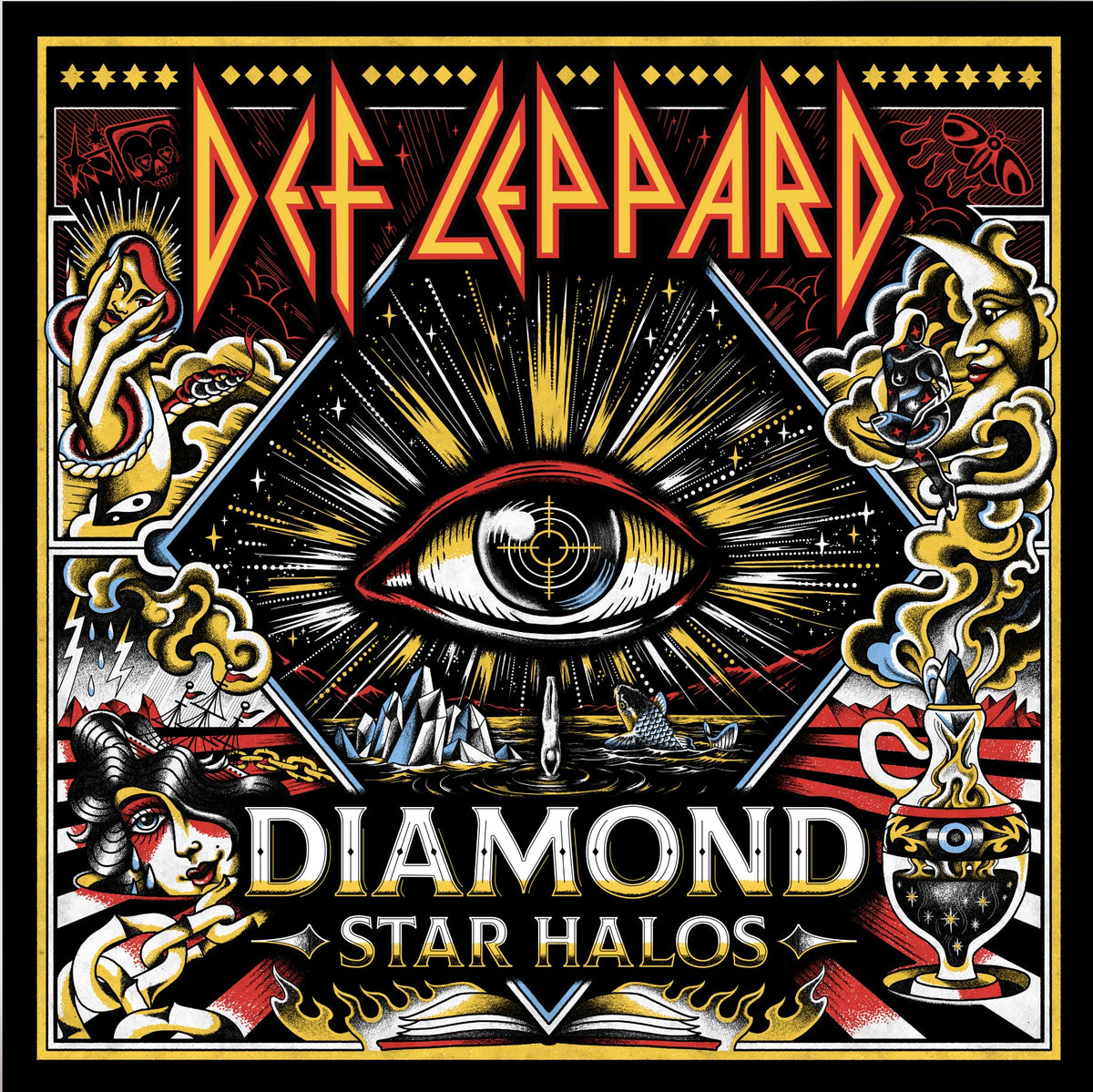 Diamond Star Halos - Yellow & Red Colored Vinyl