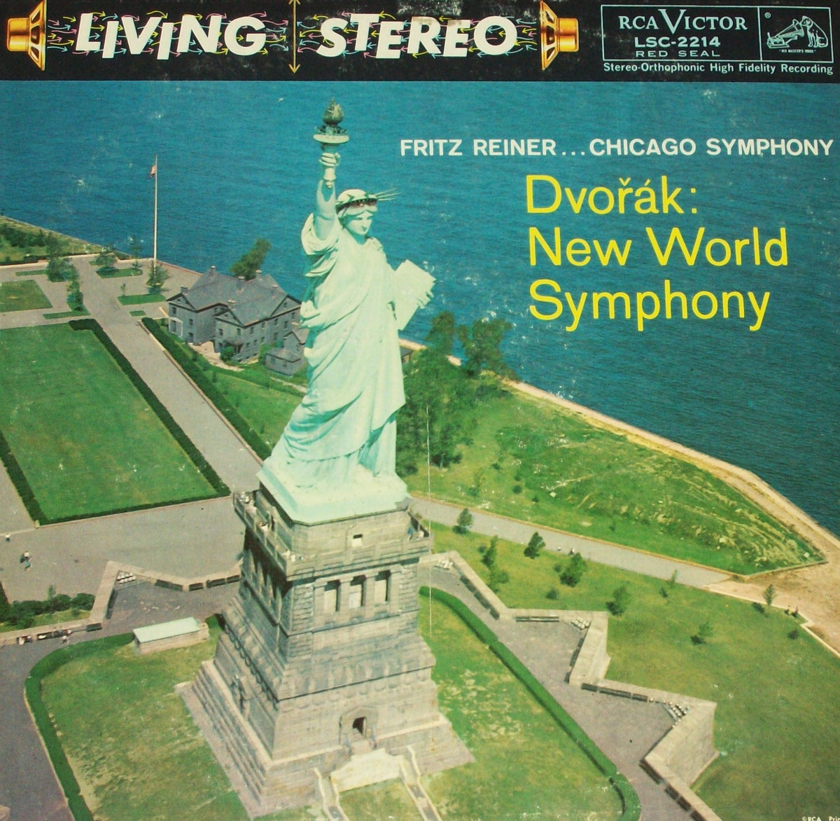 Dvorak - New World Symphony - 12" vinyl LP - Reiner RCA Victor Living Stereo LSC-2214 audiophile TAS