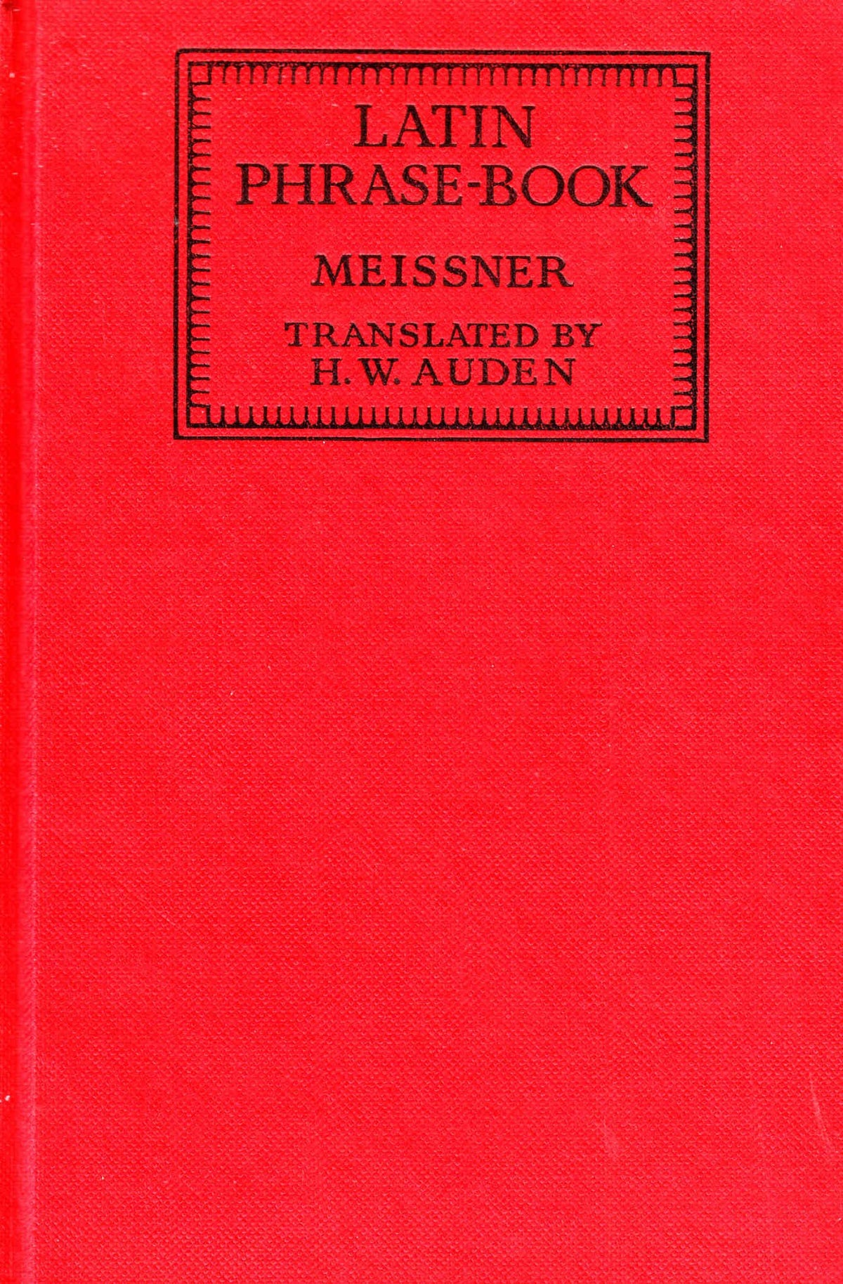 Latin phrase-book,