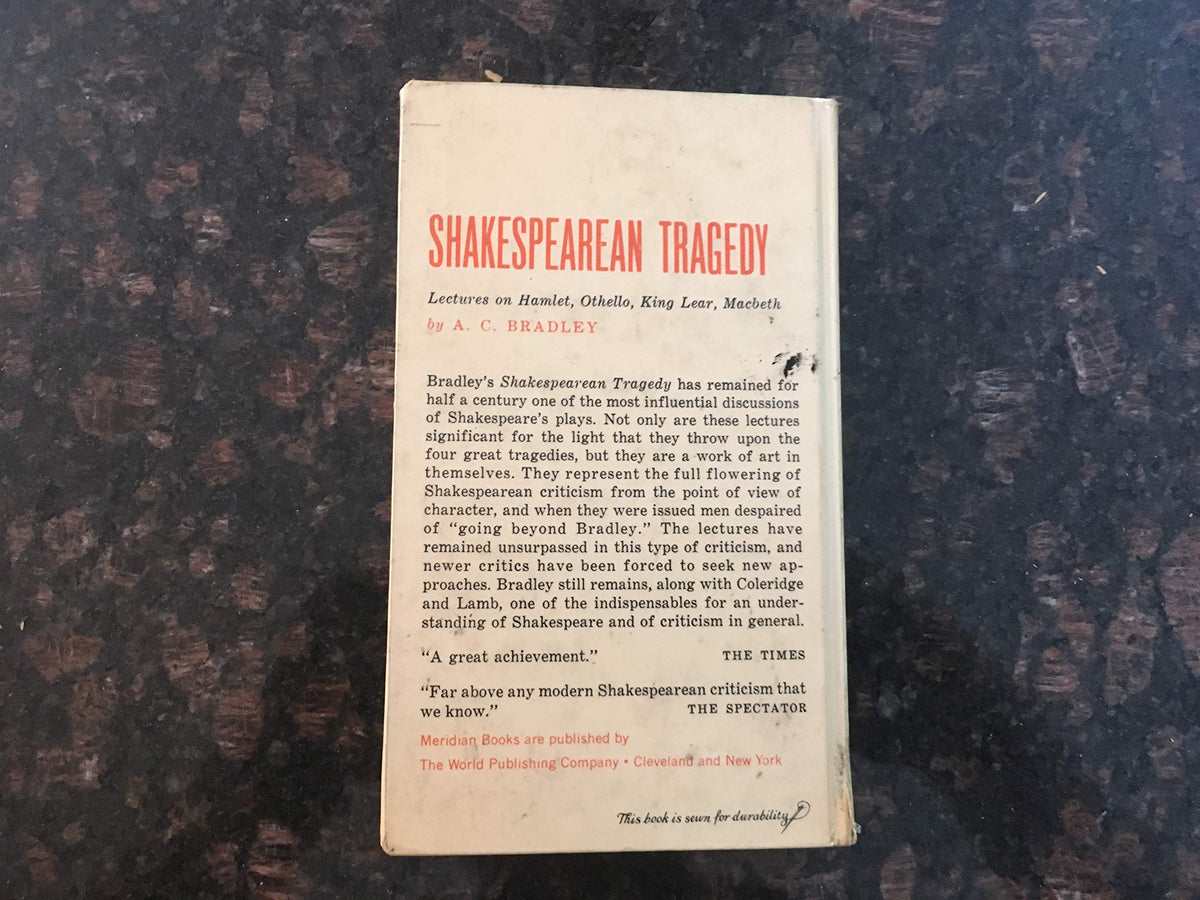 Shakespearean Tragedy: Its Art and Its Christian Premises
