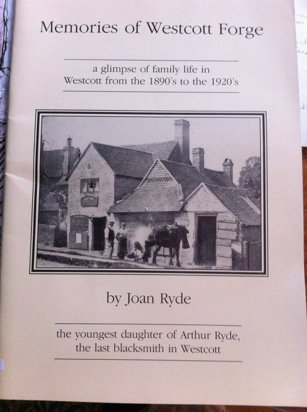 Memories of Westcott Forge