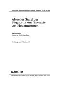 Aktueller Stand Der Diagnostik Und Therapie Von Hodentumoren (German Edition)