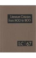 Literature Criticism from 1400 to 1800