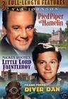 Pied Piper Of Hamelin with Van Johnson / Little Lord Fauntleroy with Mickey Rooney / Diver Dan with Frank Freda DVD