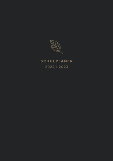 Schulplaner 2022/2023: Schüler-Planer mit Kalender, Wochenplaner, Notenlisten, Stundenplan uvm (DIN A5, Schwarz) (German