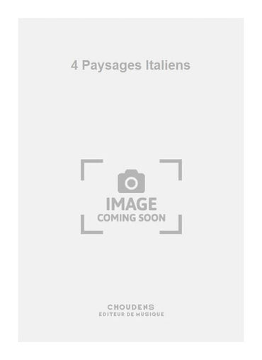 Manen 4 Paysages Italiens Clarinette et Piano