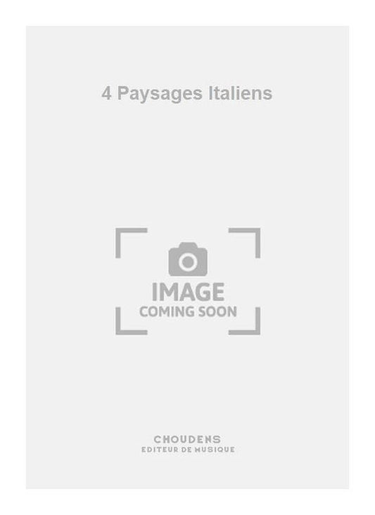 Manen 4 Paysages Italiens Clarinette et Piano