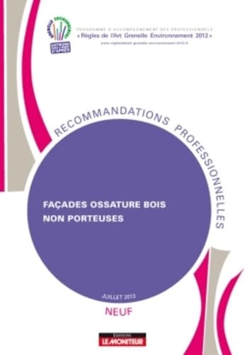 Façades ossatures bois non porteuses - Neuf