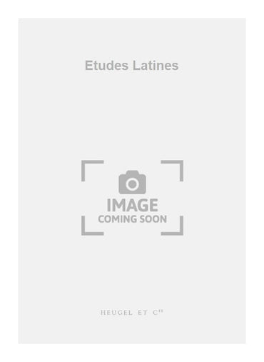 Hahn: Latin Studies for Voices and Piano