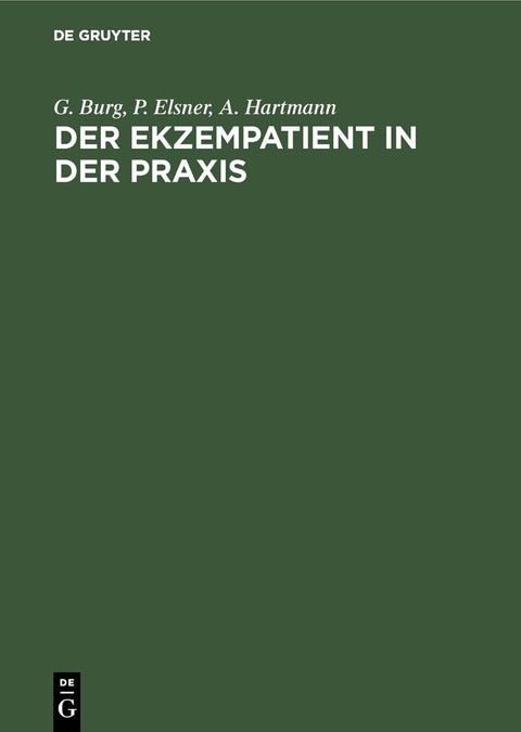 Der Ekzempatient in der Praxis (German Edition)