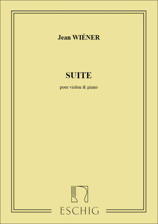 Suite Violon Et Piano