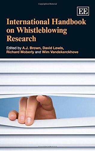 International Handbook on Whistleblowing Research (Elgar Original Reference): Written by A. J. Brown, 2014 Edition, Publ