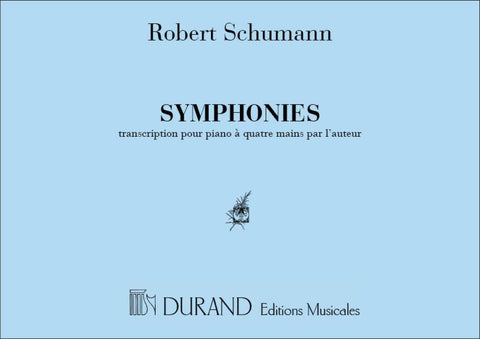 Partitions classique DURAND SCHUMANN R. - SYMPHONIES - PIANO 4 MAINS Piano
