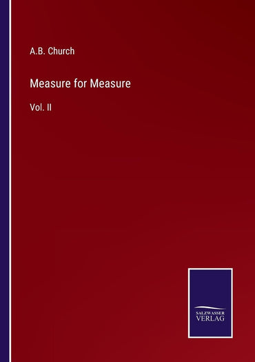 Measure for Measure: Vol. II