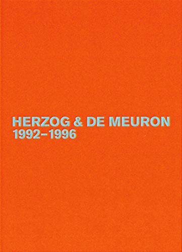 Herzog & de Meuron 1992-1996: The Complete Works (Volume 3)