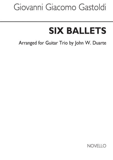 G.G. Gastoldi: Six Ballets For Guitar Trio. Partitions pour Guitare (Trio)