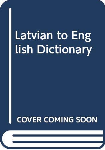 Latvian to English Dictionary