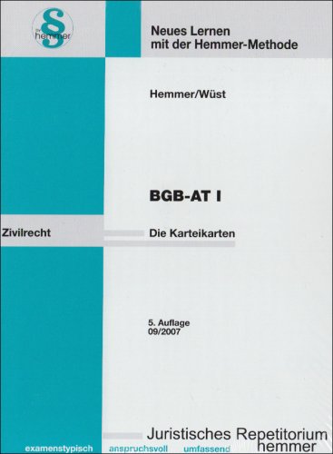 BGB-AT 1. 135 Karteikarten