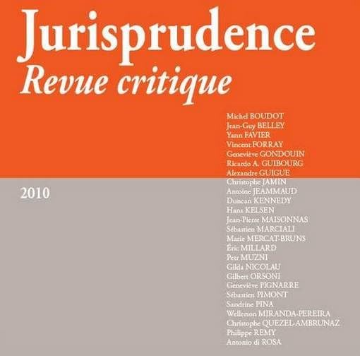 JURISPRUDENCE - REVUE CRITIQUE 2010