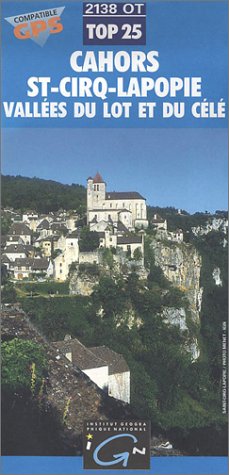 Cahors, St-Cirq-Lapopie ~ IGN Top 25 2138OT (Paper Version)
