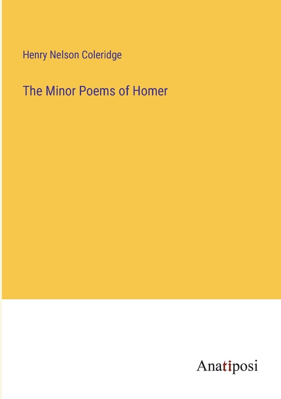 The Minor Poems of Homer