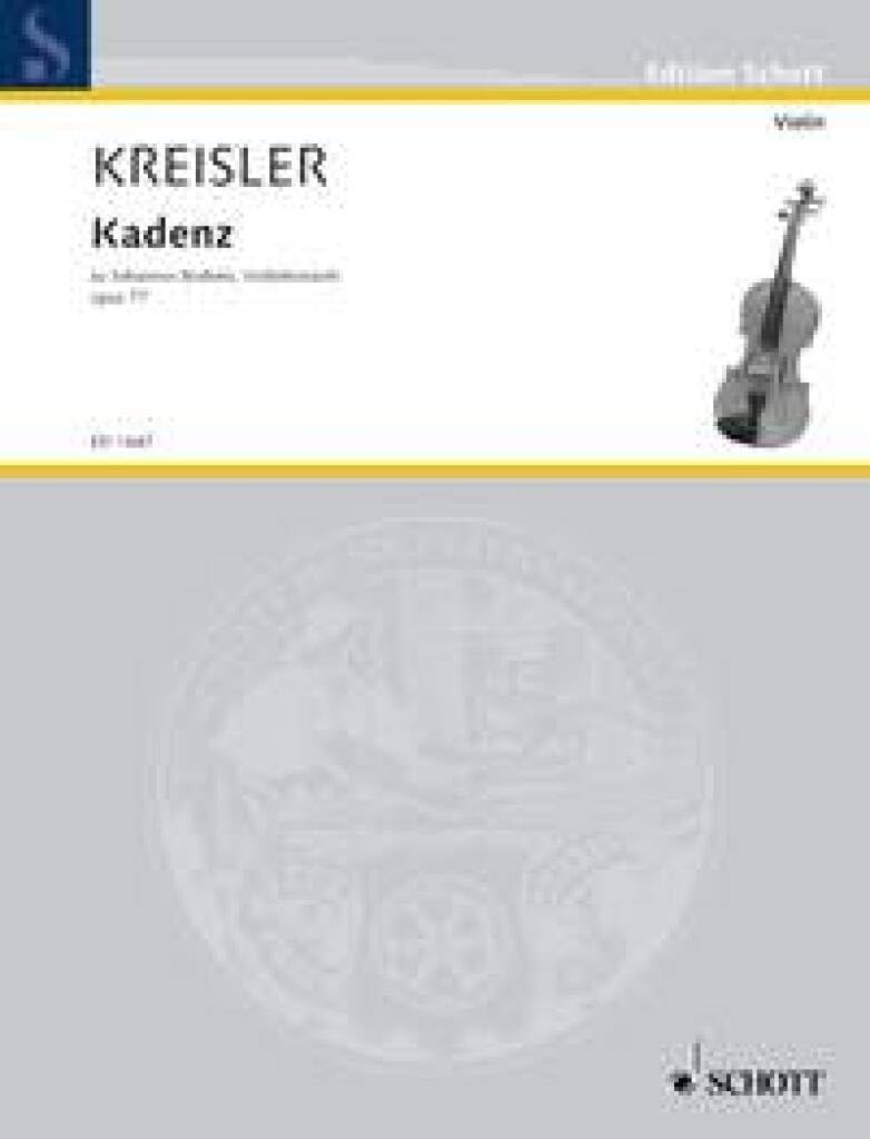 Kadenz: for violin concerto, op. 77 by Johannes Brahms. violin.