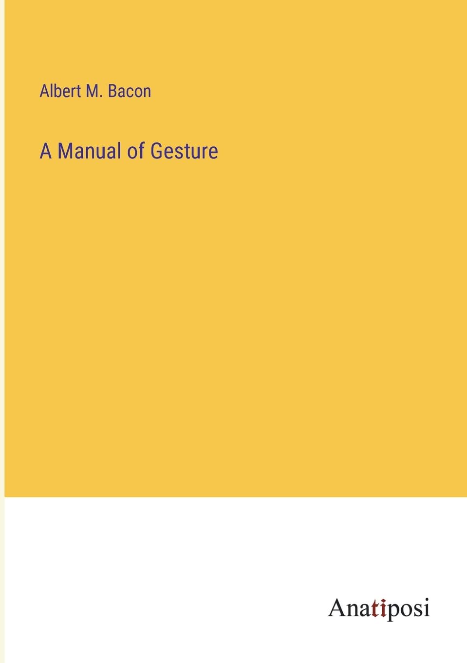 A Manual of Gesture