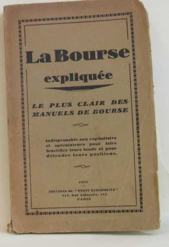 La bourse expliquée