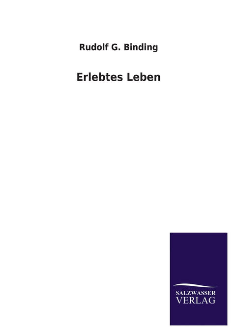 Erlebtes Leben (German Edition)
