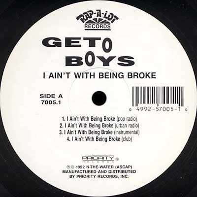 I Ain't with Being Broke [Vinyl]