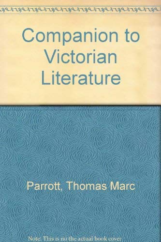 A companion to Victorian literature (Scribner reprint editions)