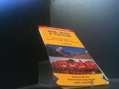 India, Pakistan and Nepal Insight Travel Map