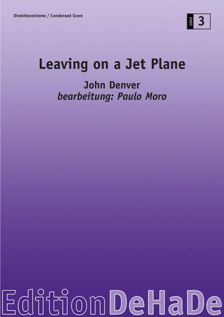 LEAVING ON A JET PLANE CONCERT BAND/HARMONIE