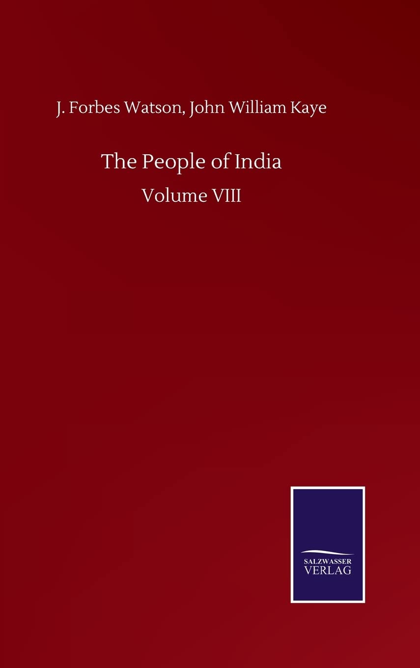The People of India: Volume VIII