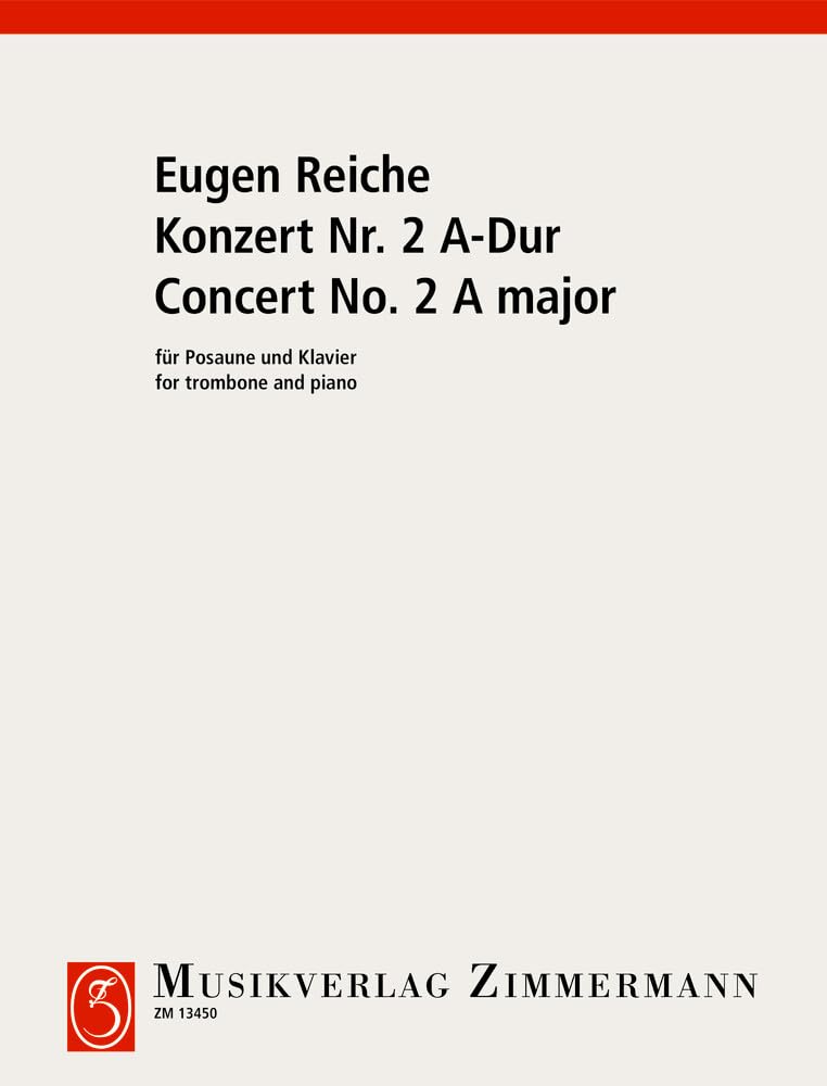 Concerto en la majeur: trombone and orchestra. Réduction pour piano avec partie soliste.