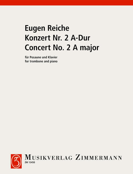 Concerto en la majeur: trombone and orchestra. Réduction pour piano avec partie soliste.