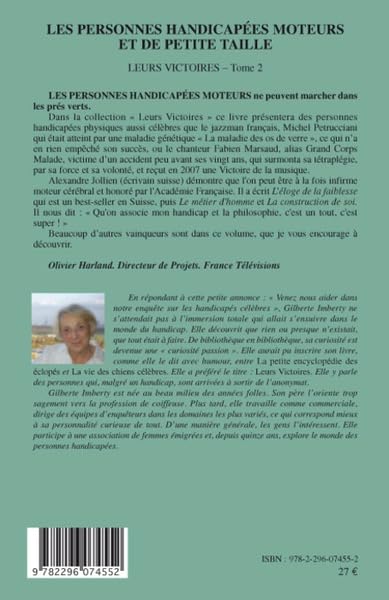 Les personnes handicapées moteurs et de petite taille: Leurs victoires - Tome 2 (2)