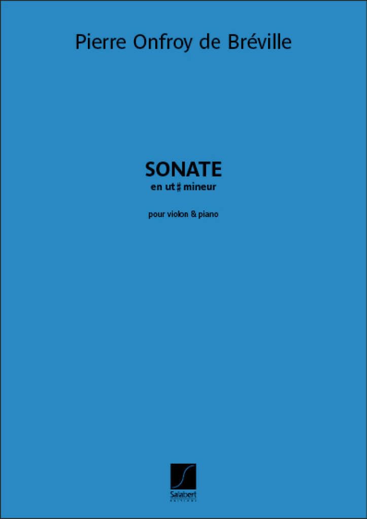 Sonate en Ut Diese Mineur Violon-Livre +Partition