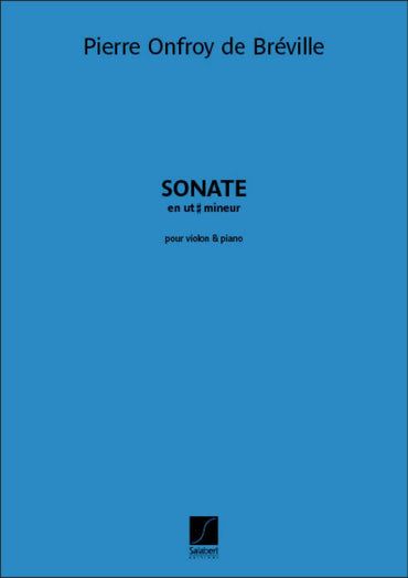 Sonate en Ut Diese Mineur Violon-Livre +Partition