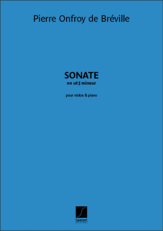 Sonate en Ut Diese Mineur Violon-Livre +Partition