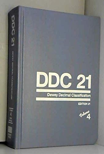 Dewey Decimal Classification and Relative Index: Index Manual