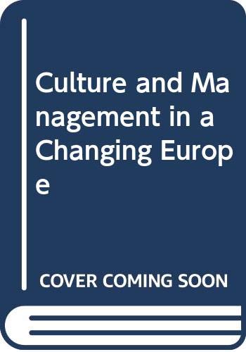 Culture and Management in a Changing Europe
