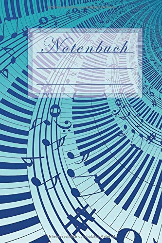 Notenbuch: Notenbuch für Musiker und Komponisten/ 50 Seiten /Blanko Staff Papier/ Manuskript Papier /Piano /Gitarre/ Vio