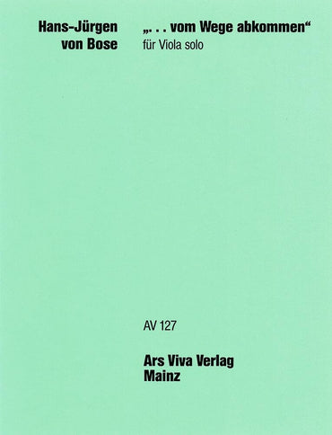 ... vom Wege abkommen: viola.