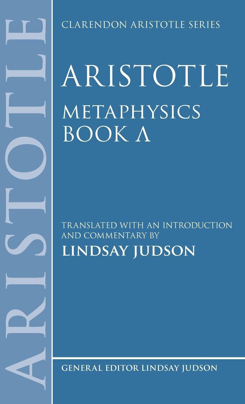 Aristotle, Metaphysics Lambda (Clarendon Aristotle Series)