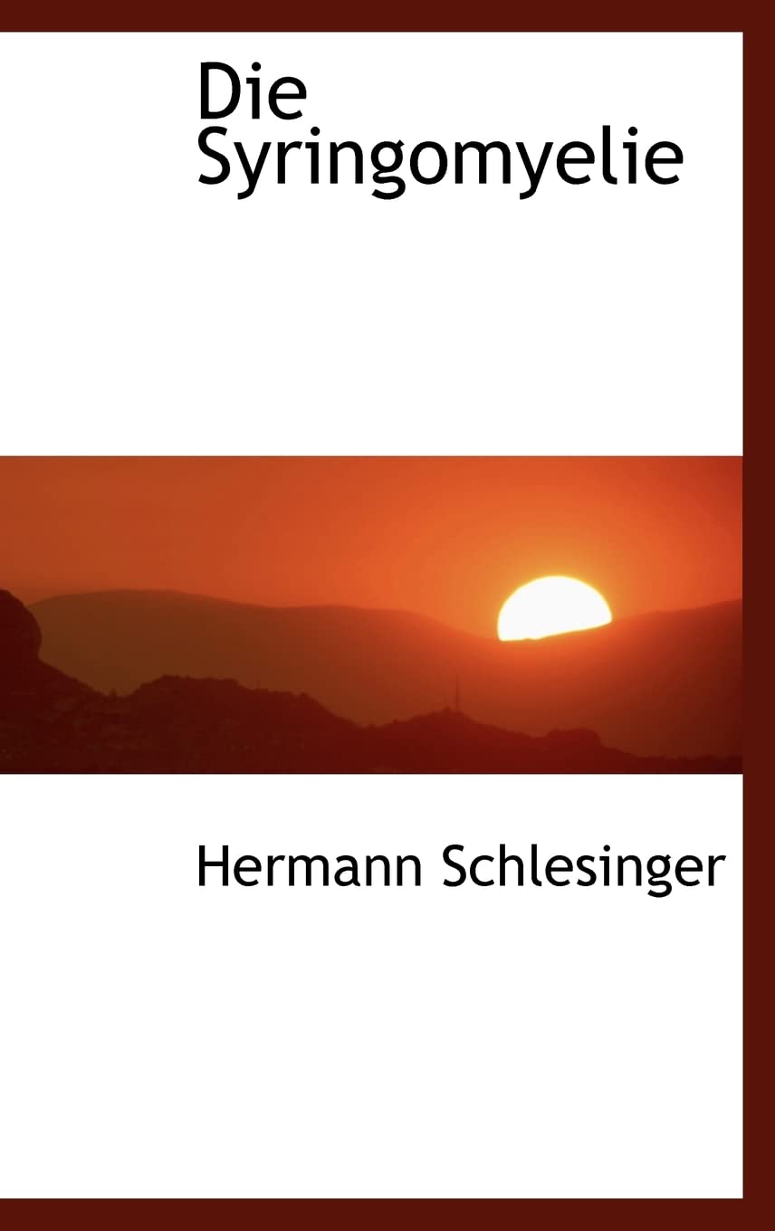 Die Syringomyelie (German Edition)