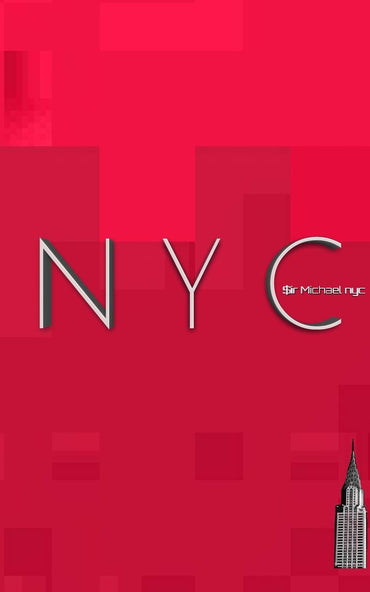 NYC iconic Chrysler building ruby red creative blank journal $ir Michael designer limited edition: NYC iconic Chrysler building ruby red creative blank journal