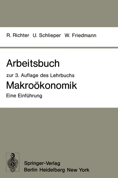 Arbeitsbuch zur 3. Auflage des Lehrbuchs Makroökonomik ― Eine Einführung (German Edition)