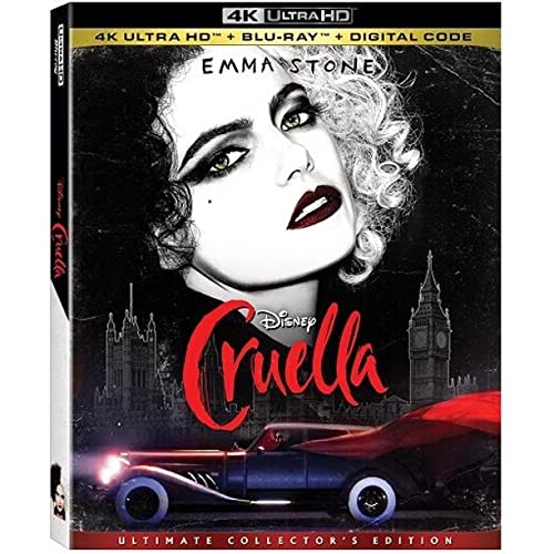 Cruella [4K Ultra HD + Blu-ray, Walmart Exclusive Slipcover + eBook Code]