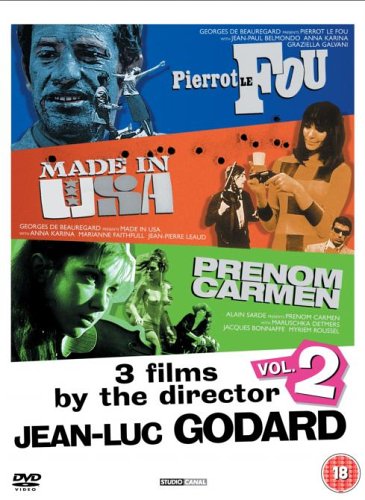 3 films by Jean-Luc Godard, Vol 2: Pierrot le Fou, Made in USA, Prenom Carmen